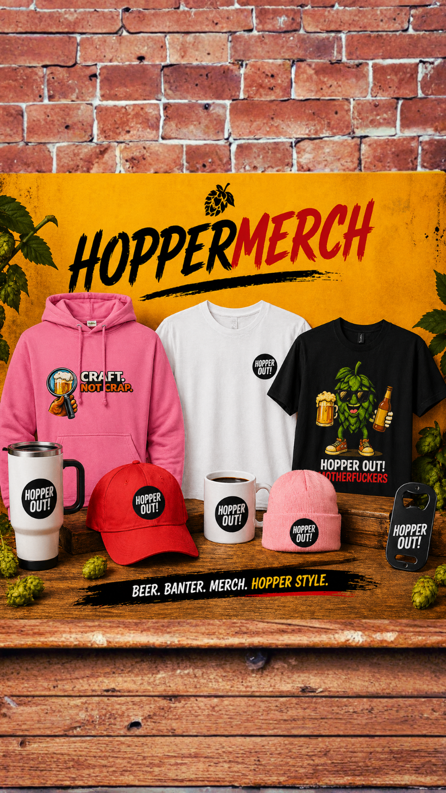 HopperMerch | Funny Beer Gifts & Merch UK – Hopper Shopper
