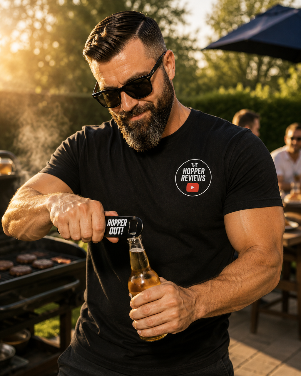Hopper Out! Bottle Opener - Funny Beer Lover Gift | Pocket Bar Tool UK