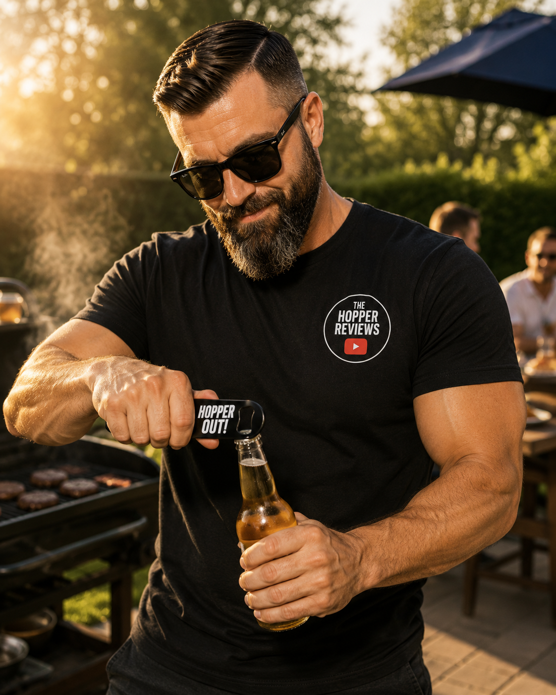 Hopper Out! Bottle Opener - Funny Beer Lover Gift | Pocket Bar Tool UK