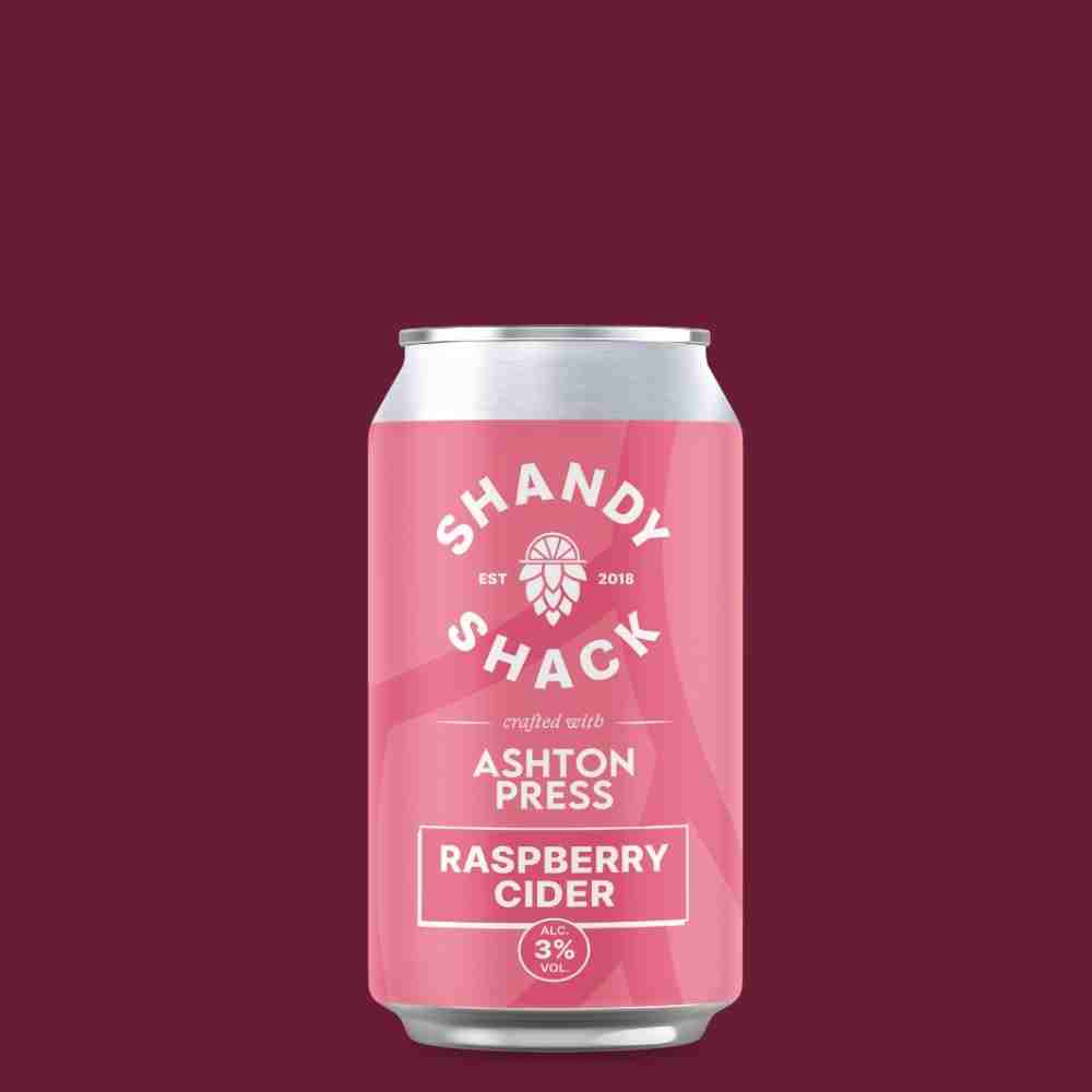 Shandy Shack Raspberry Cider Shandy | 3% ABV | Made with Ashton Press Cider