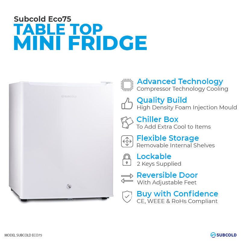 Subcold Eco75 Table Top Fridge