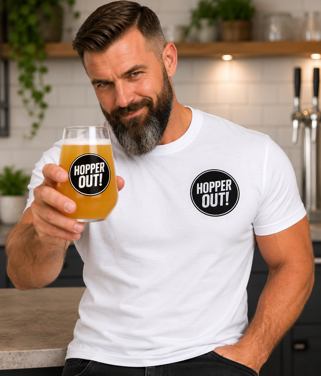 The Hopper Reviews Collaboration Beer Glass - Official Branded