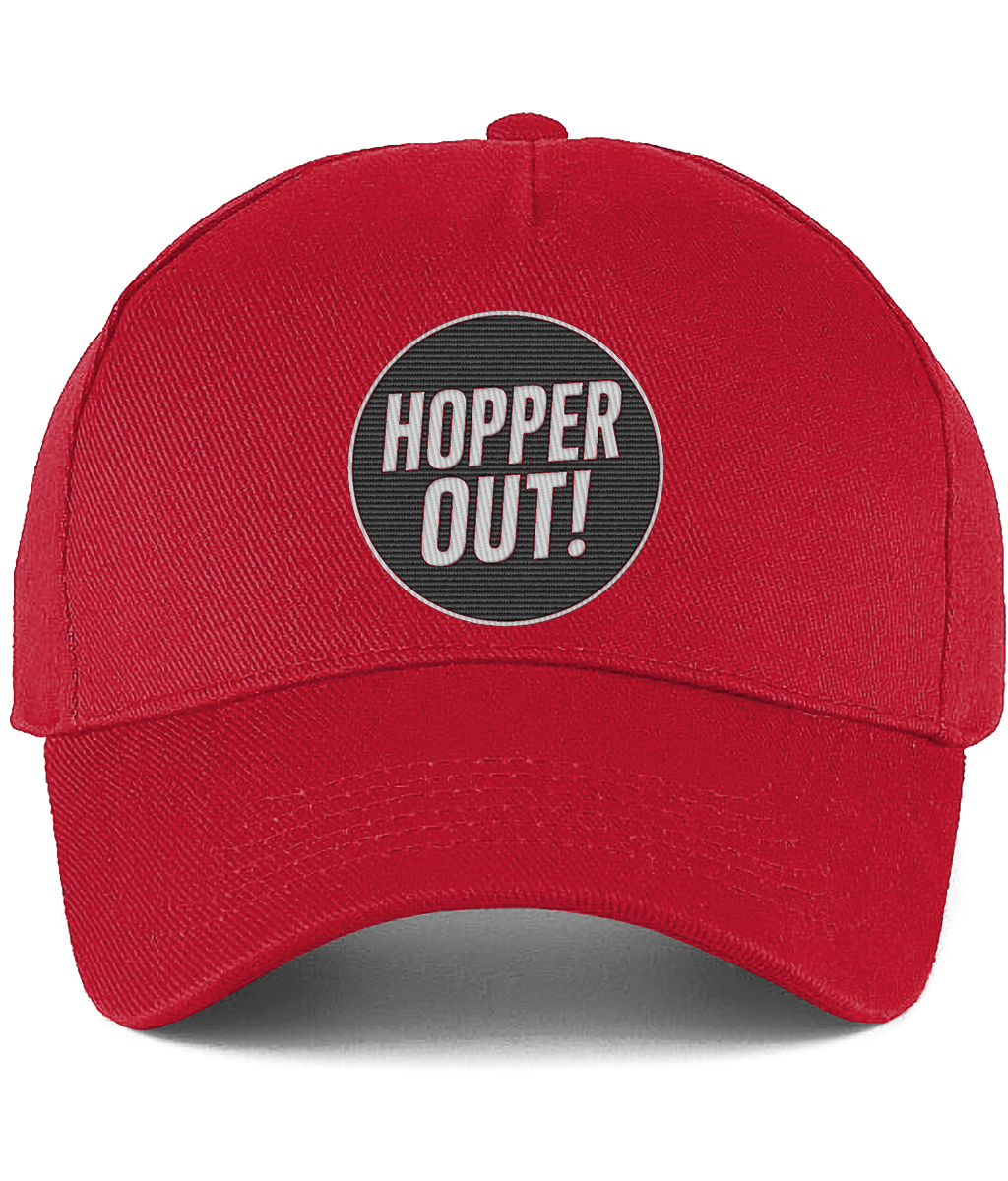 Hopper Out! Baseball Cap - Funny Beer Lover Hat UK Adjustable Dad Cap
