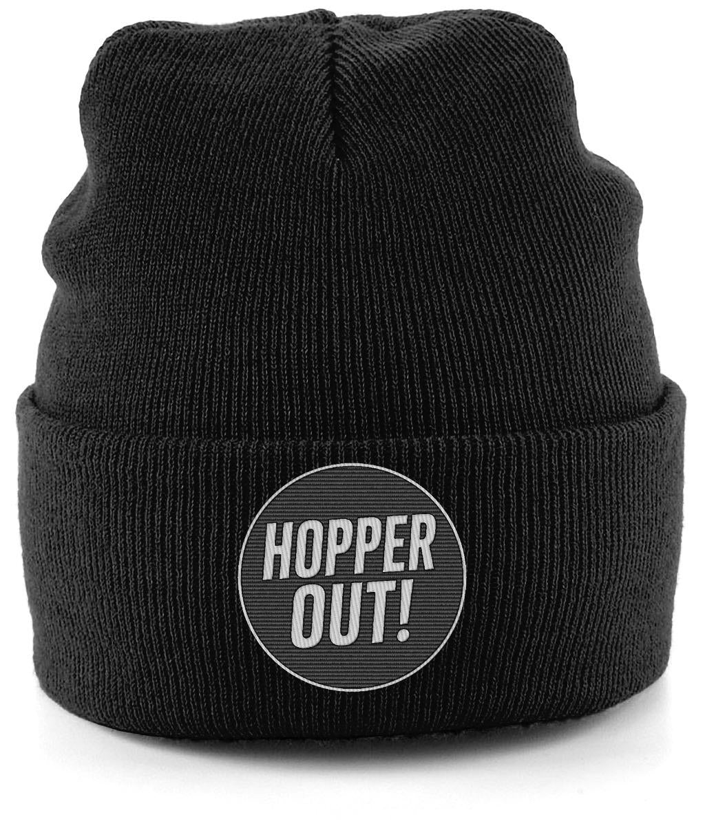 Hopper Out! Beanie Hat – Funny Beer Lover Winter Hat UK