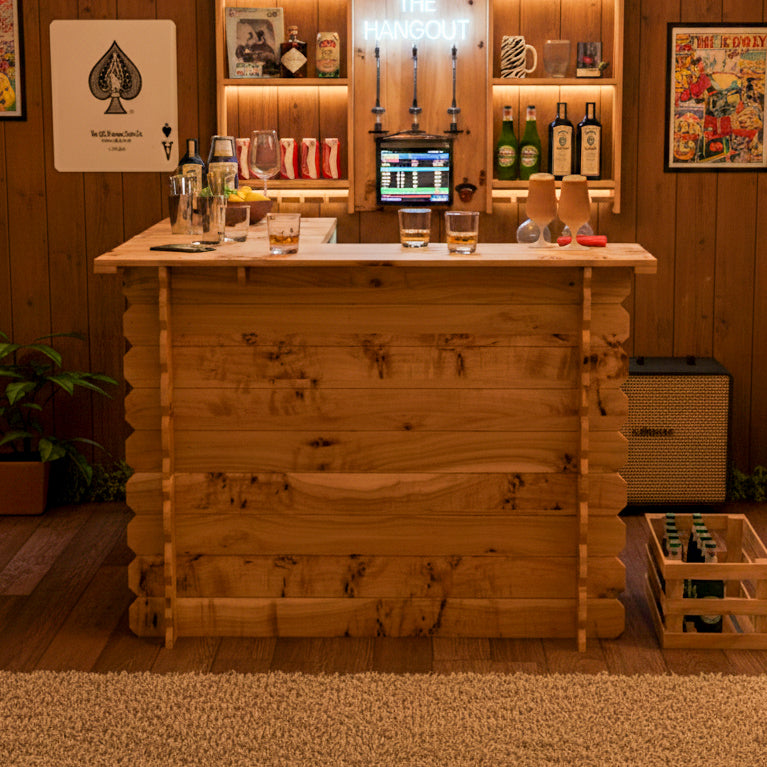 Wooden Interlock Corner Bar