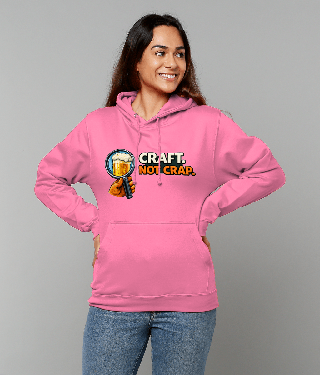 Craft Not Crap Hoodie - Premium Beer Lover Hoodie UK (Unisex)