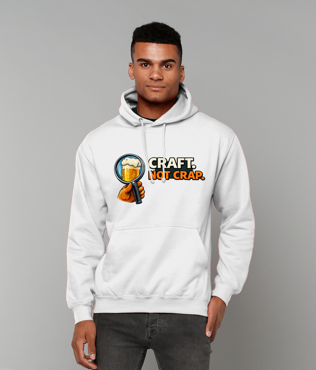 Craft Not Crap Hoodie - Premium Beer Lover Hoodie UK (Unisex)