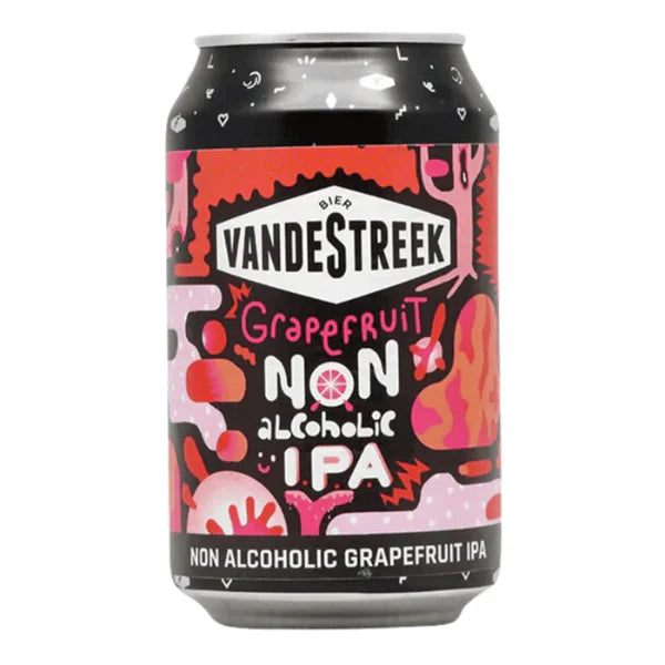 vandeStreek Grapefruit IPA – Non Alcoholic Beer - Best Before: 12/25