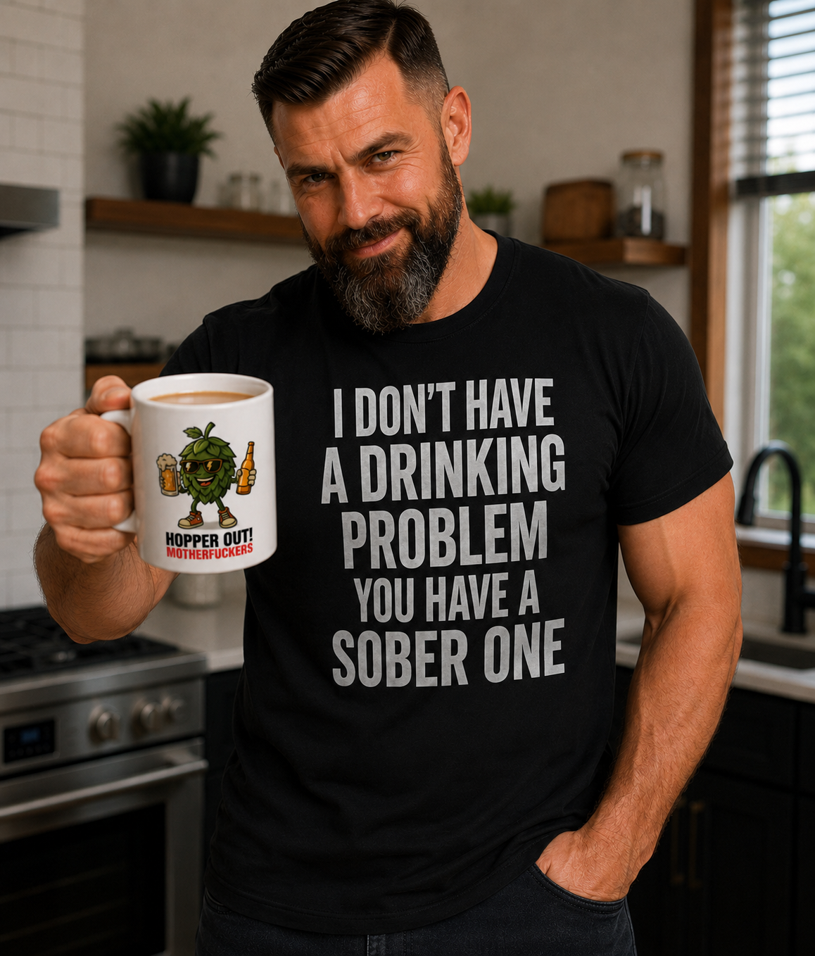 NEW Hopper Out! Motherfu**ers - Funny Beer Lover Mug
