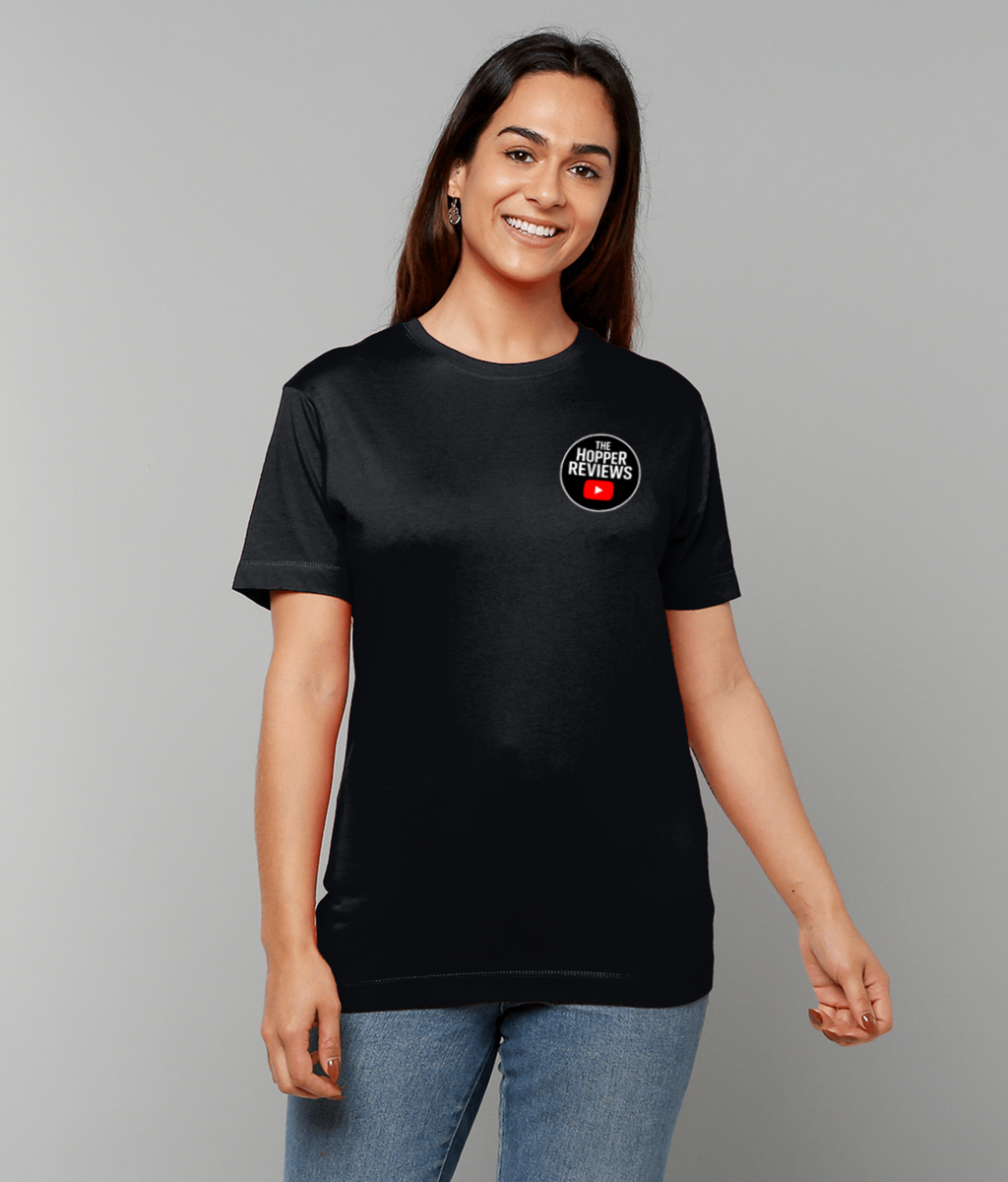 The Hopper Reviews Official T-Shirt, Black or White, Premium Beer Lover Tee
