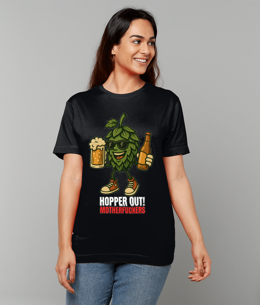 Hopper Out! Motherfu**ers - Funny Craft Beer Hop T-Shirt