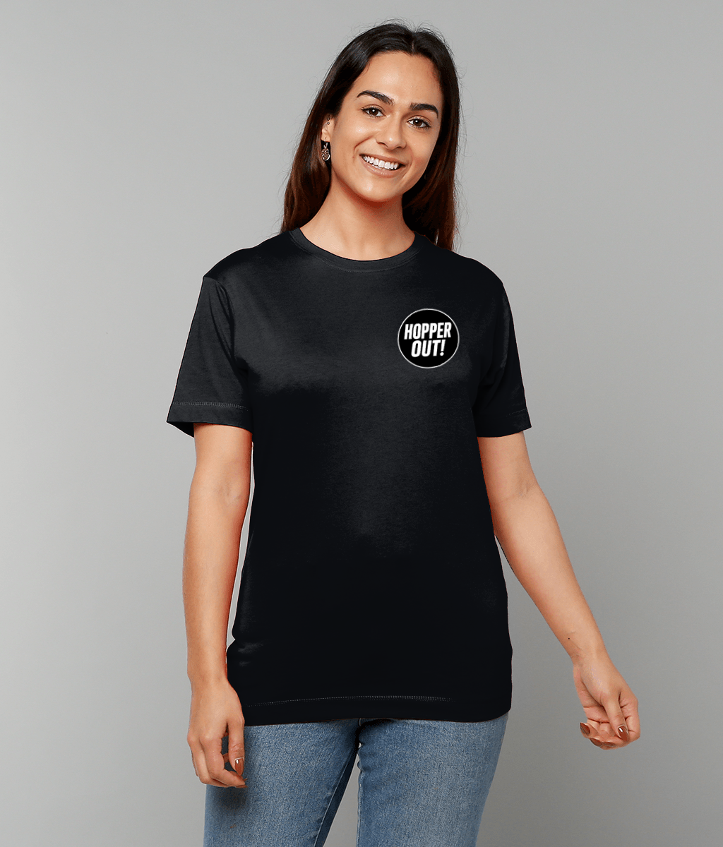Hopper Out! T-Shirt - Funny Beer Lover T-Shirt UK Unisex Cotton T-Shirt