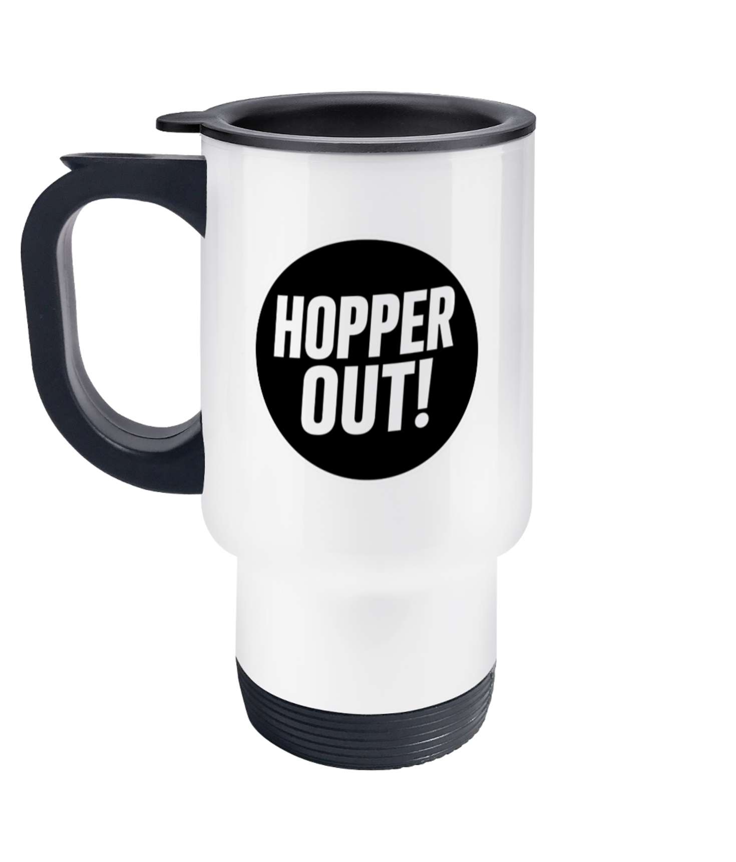HOPPER OUT! Travel Mug - Hot Stuff Edition