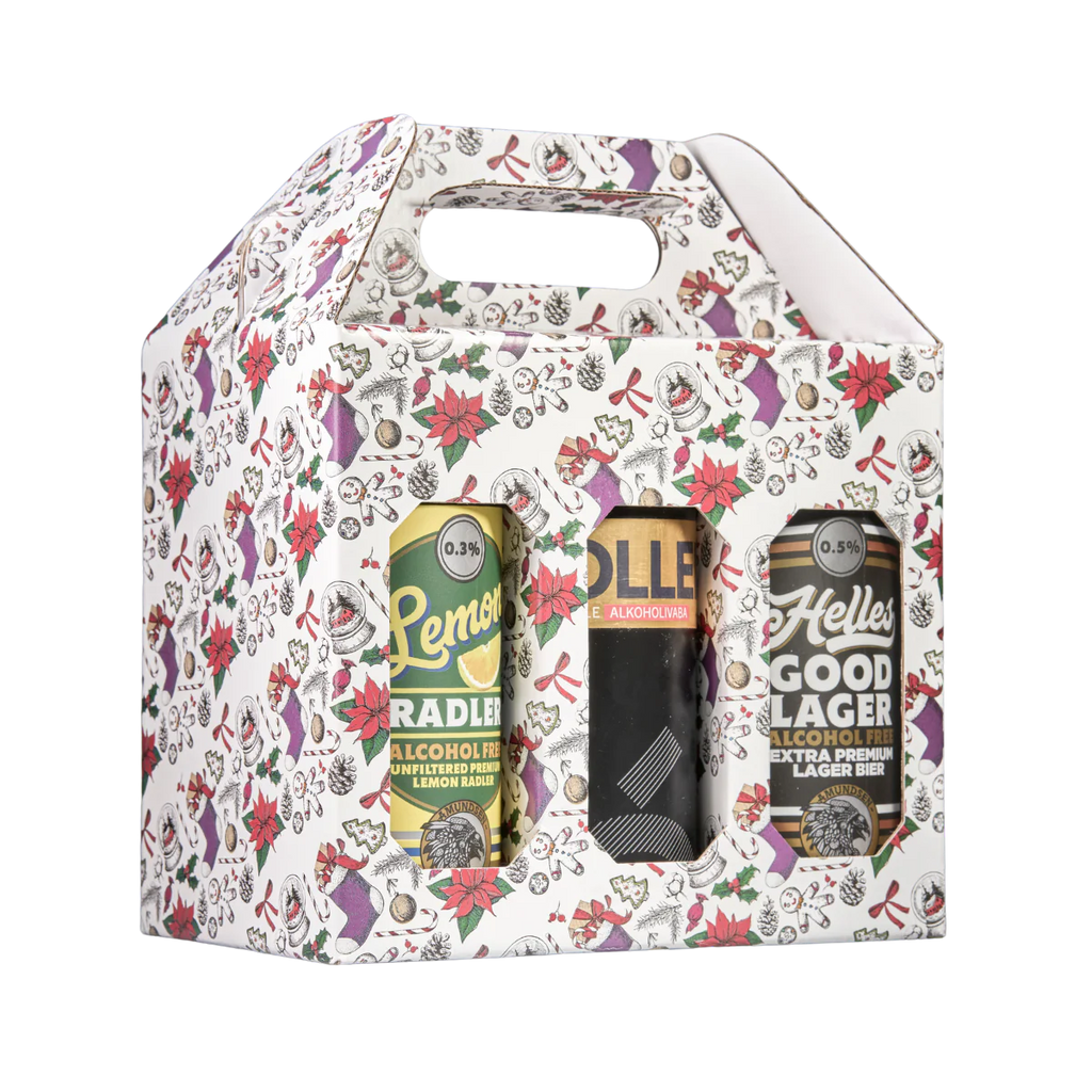 Premium Christmas Alcohol Free Beer Gift Box – A Curated Selection of 6 Craft Brews