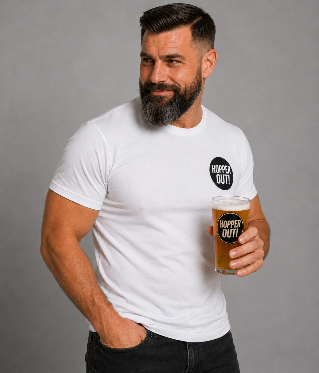 The Hopper Reviews Collaboration Beer Glass - Official Branded
