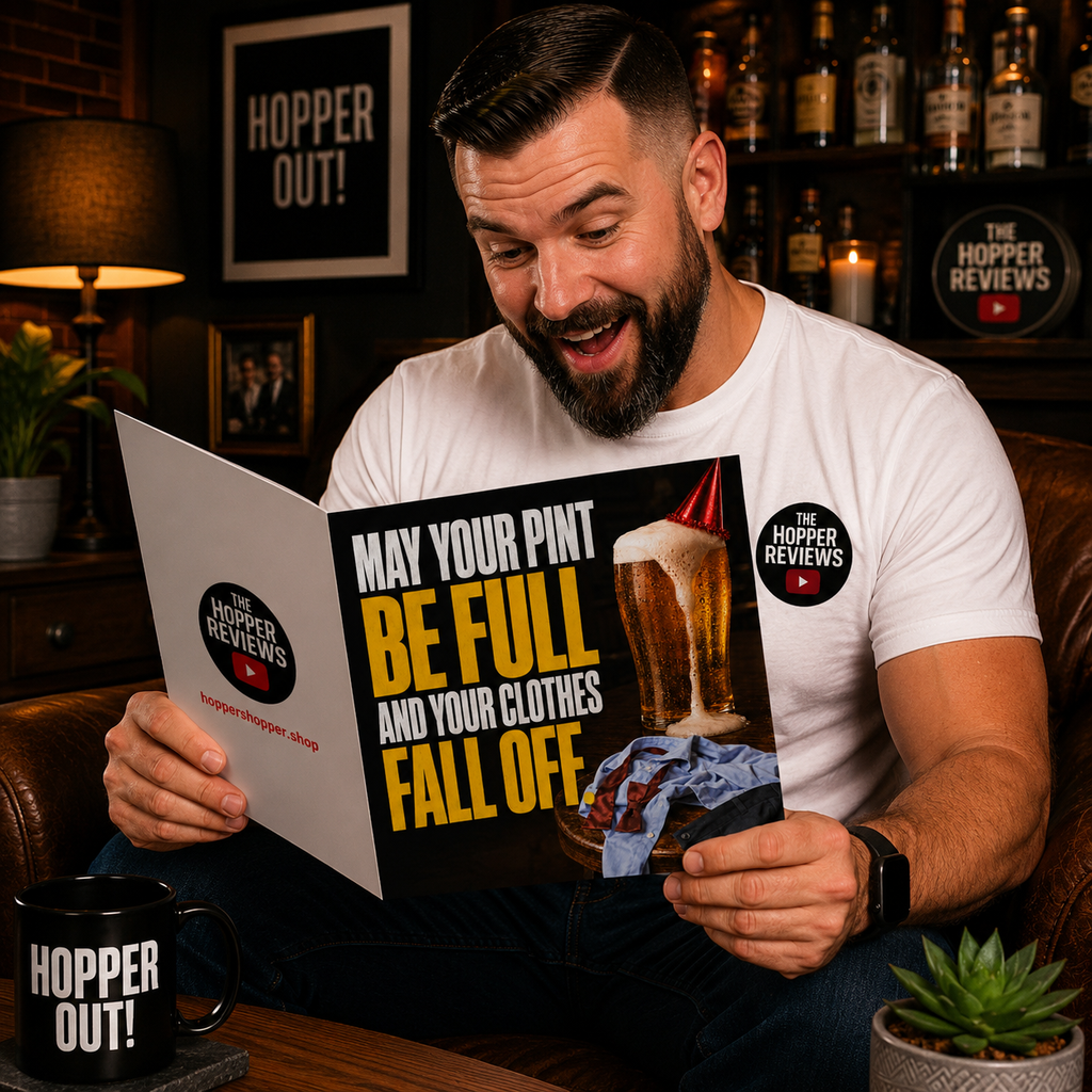 May Your Pint Be Full and Your Clothes Fall Off! Funny Rude Beer Birthday Card