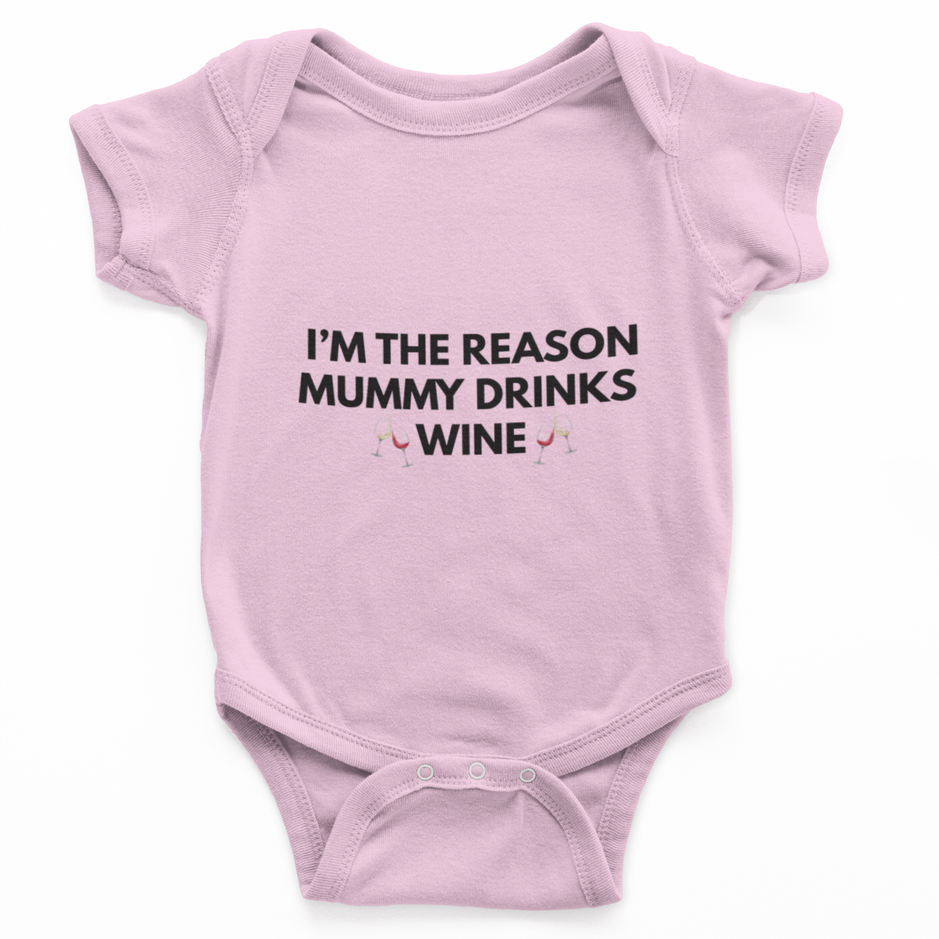 I'm The Reason Mummy Drinks Wine Baby Grow
