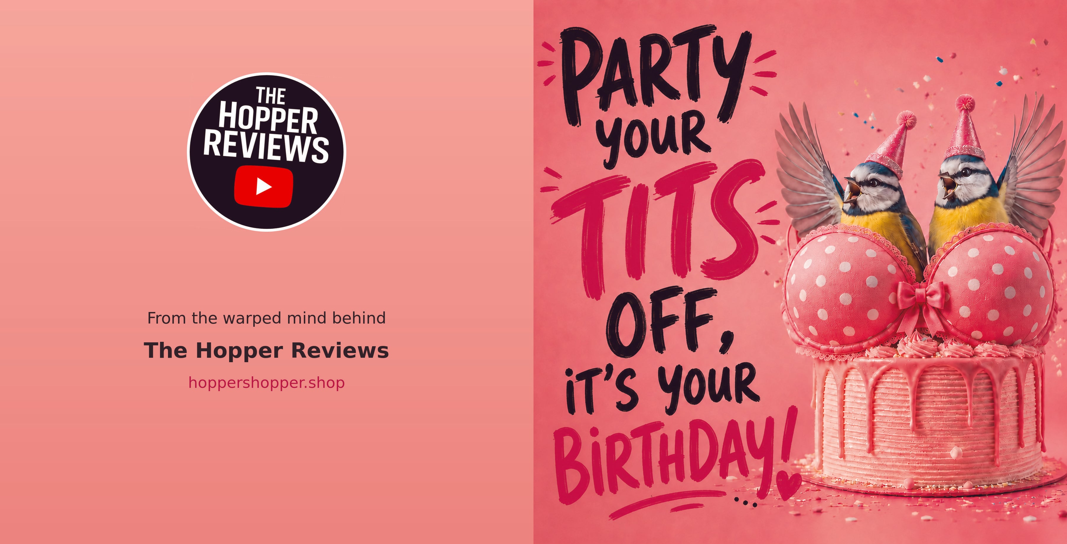 Party Your Tits Off, It’s Your Birthday! Funny Rude Birthday Card