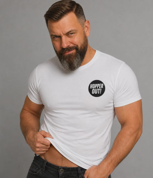 Hopper Out! T-Shirt - Funny Beer Lover T-Shirt UK Unisex Cotton T-Shirt