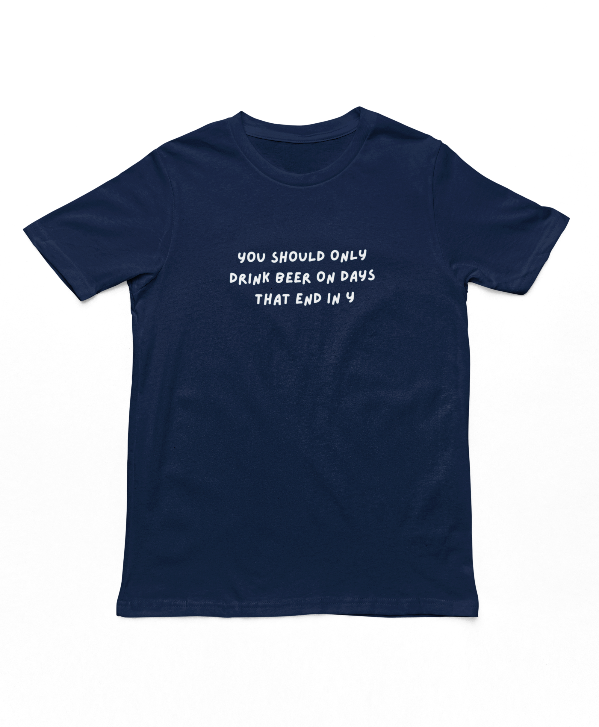Drink Beer On Days That End In Y Adults T-Shirt