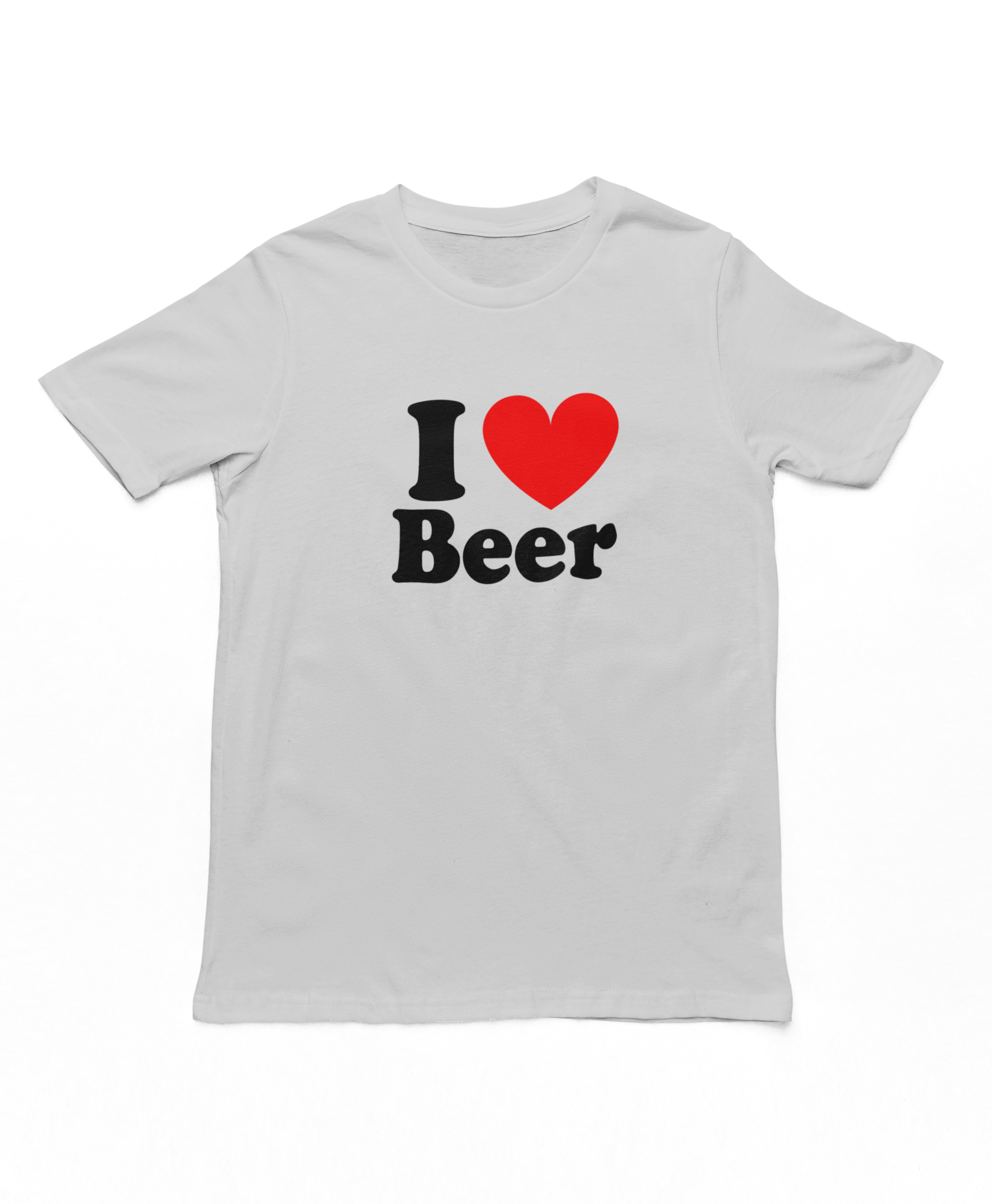 I Love Beer Adults T-Shirt