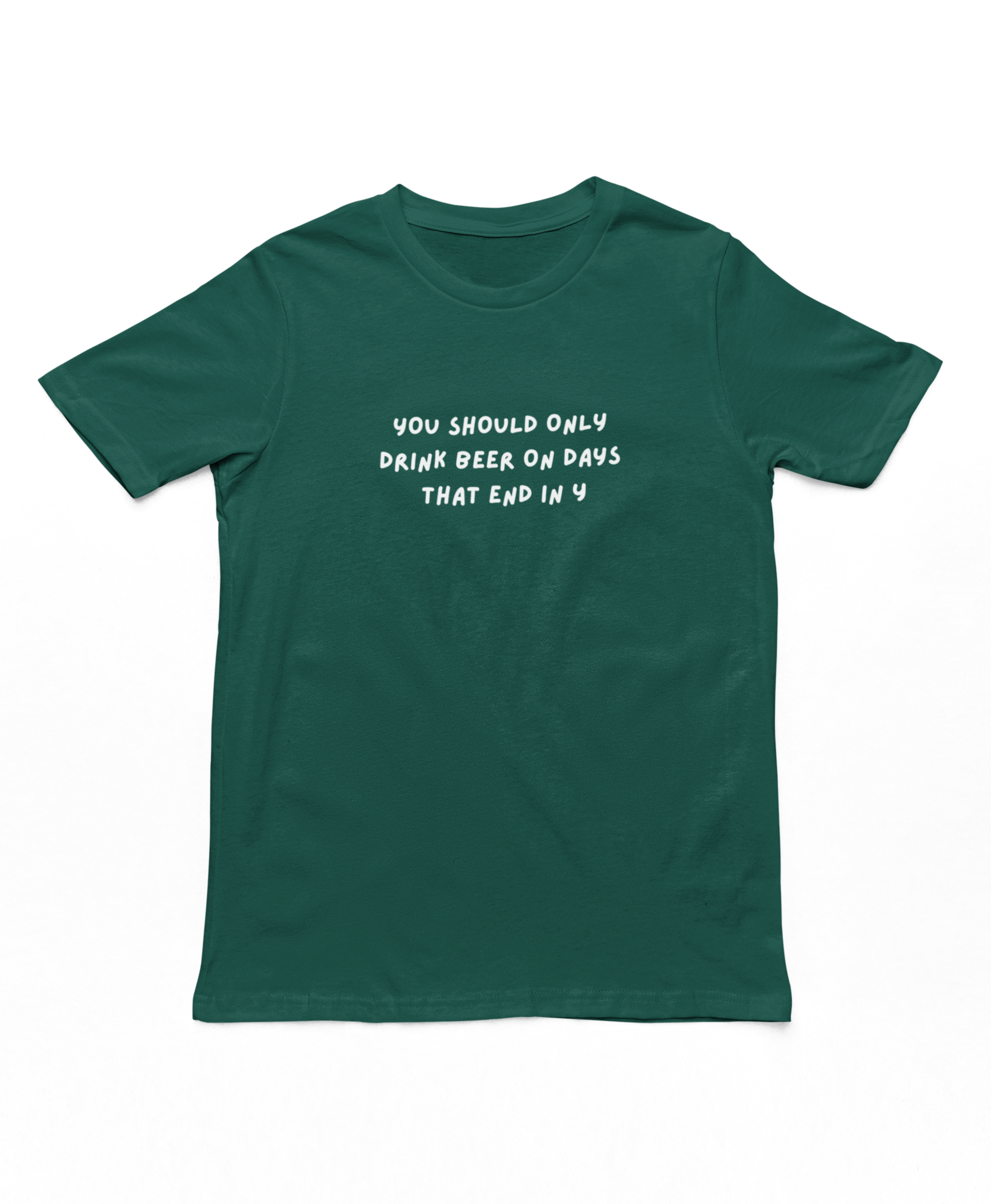 Drink Beer On Days That End In Y Adults T-Shirt