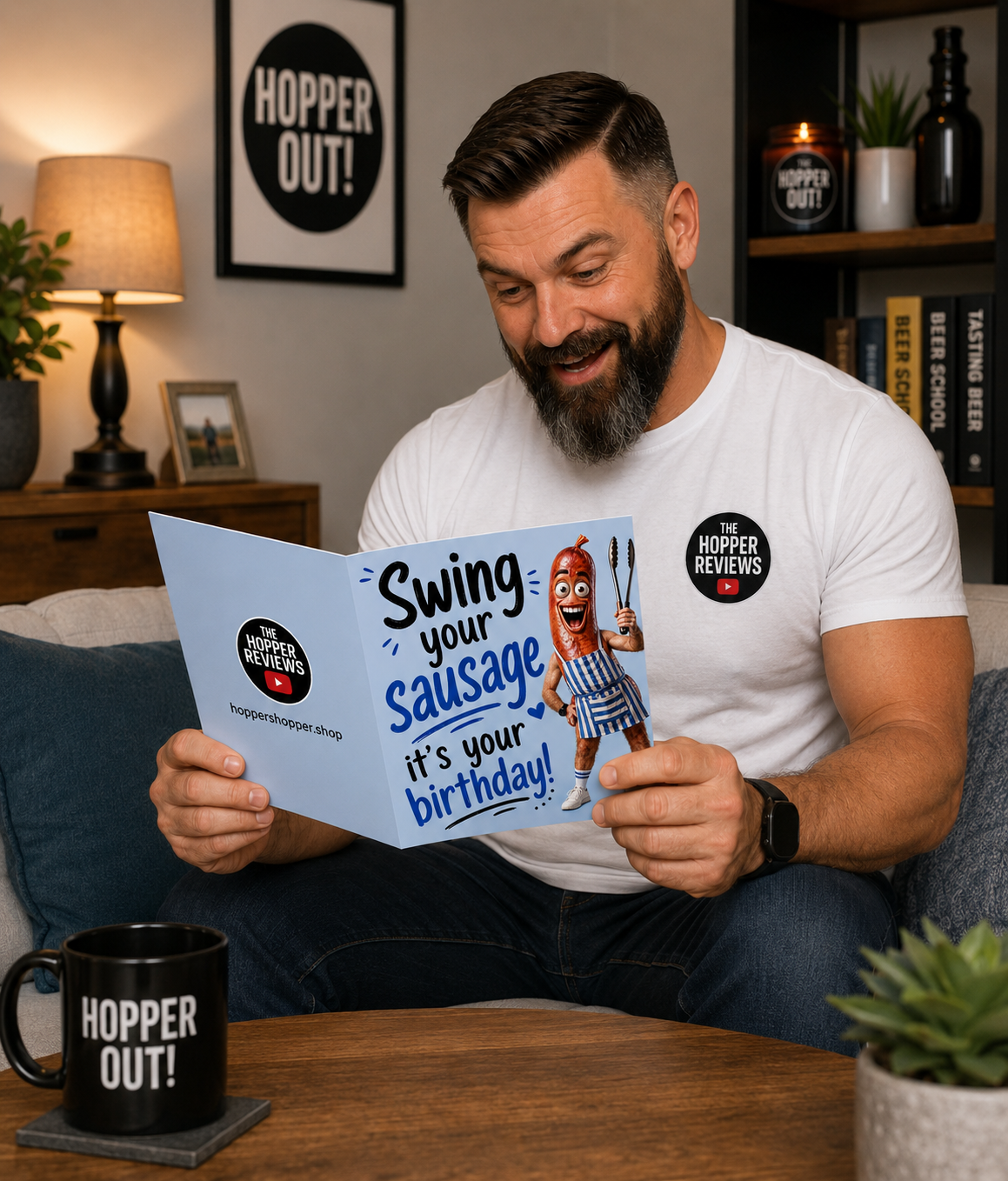 Swing Your Sausage, It’s Your Birthday! Funny Rude Birthday Card