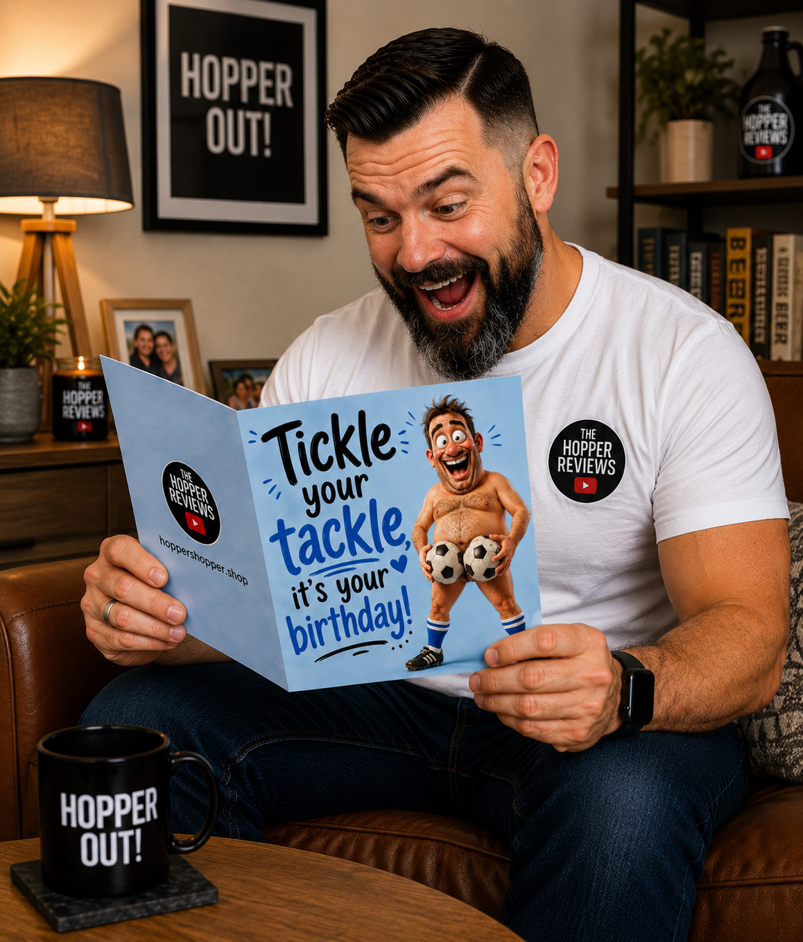 Tickle Your Tackle, It’s Your Birthday! Funny Rude Birthday Card