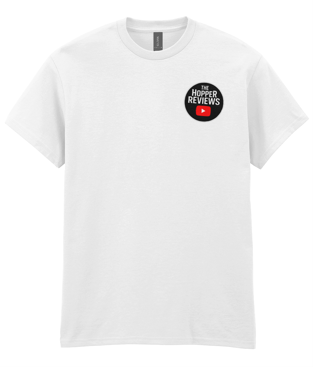 The Hopper Reviews Official T-Shirt, Black or White, Premium Beer Lover Tee