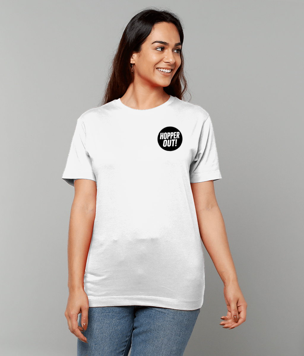 Hopper Out! T-Shirt - Funny Beer Lover T-Shirt UK Unisex Cotton T-Shirt