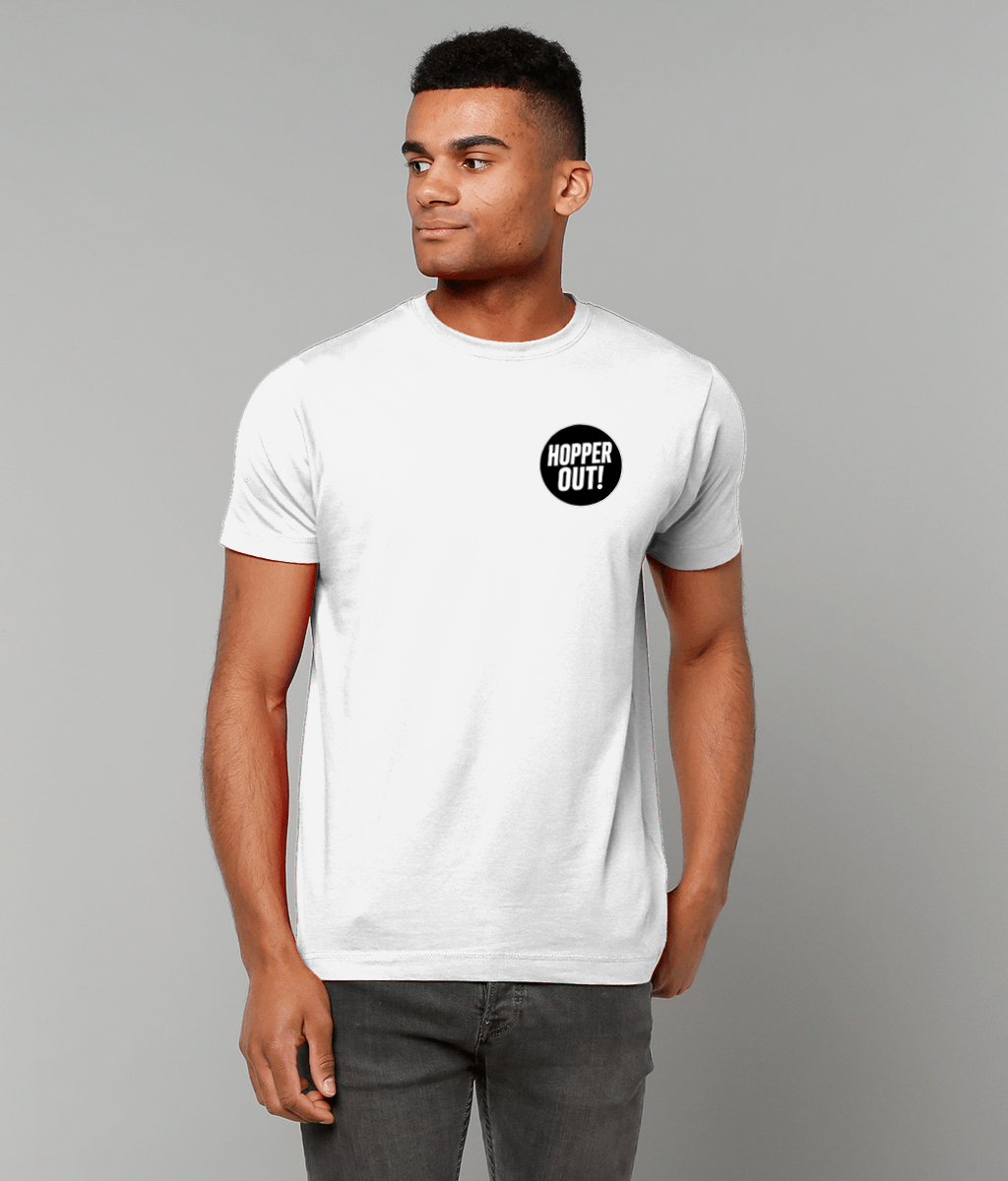 Hopper Out! T-Shirt - Funny Beer Lover T-Shirt UK Unisex Cotton T-Shirt
