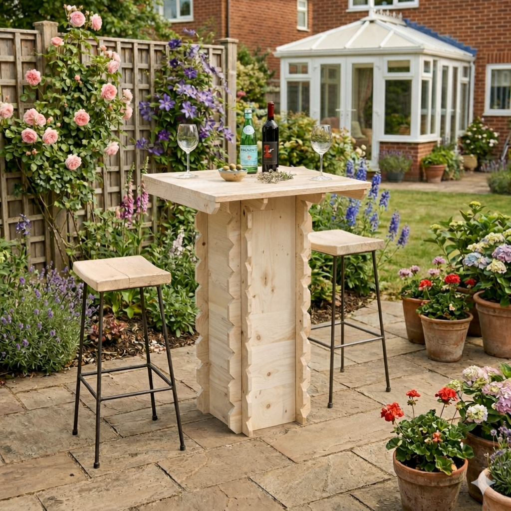 Wooden Interlock Bar Table – Hopper Shopper